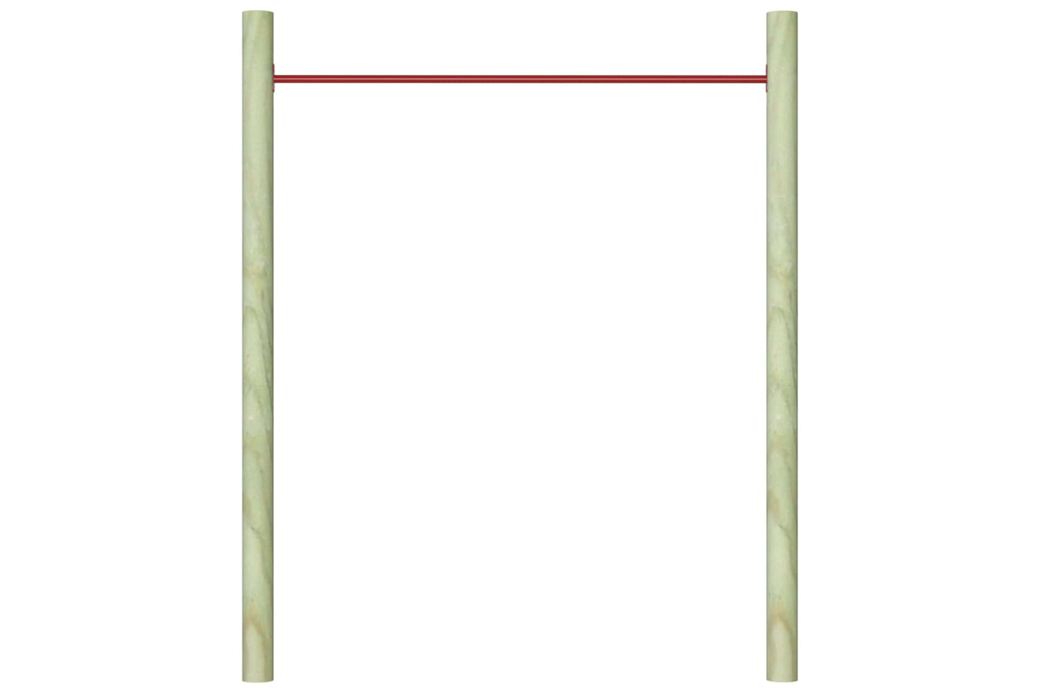vidaXL 93198 Turning Bar 125cm Steel Red-5