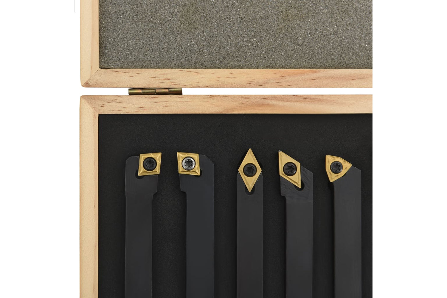 vidaXL 12 Pieces Indexable Turning Tool Set 12x12mm 80mm-5