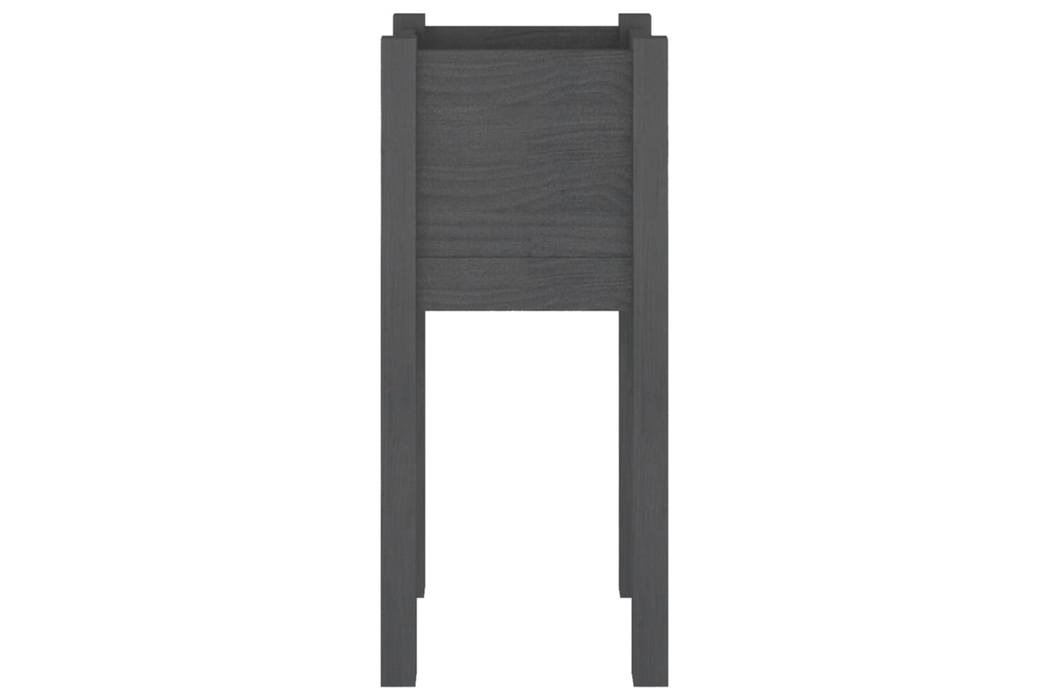 vidaXL 810783 Garden Planter Grey 31x31x70cm Solid Pinewood-3
