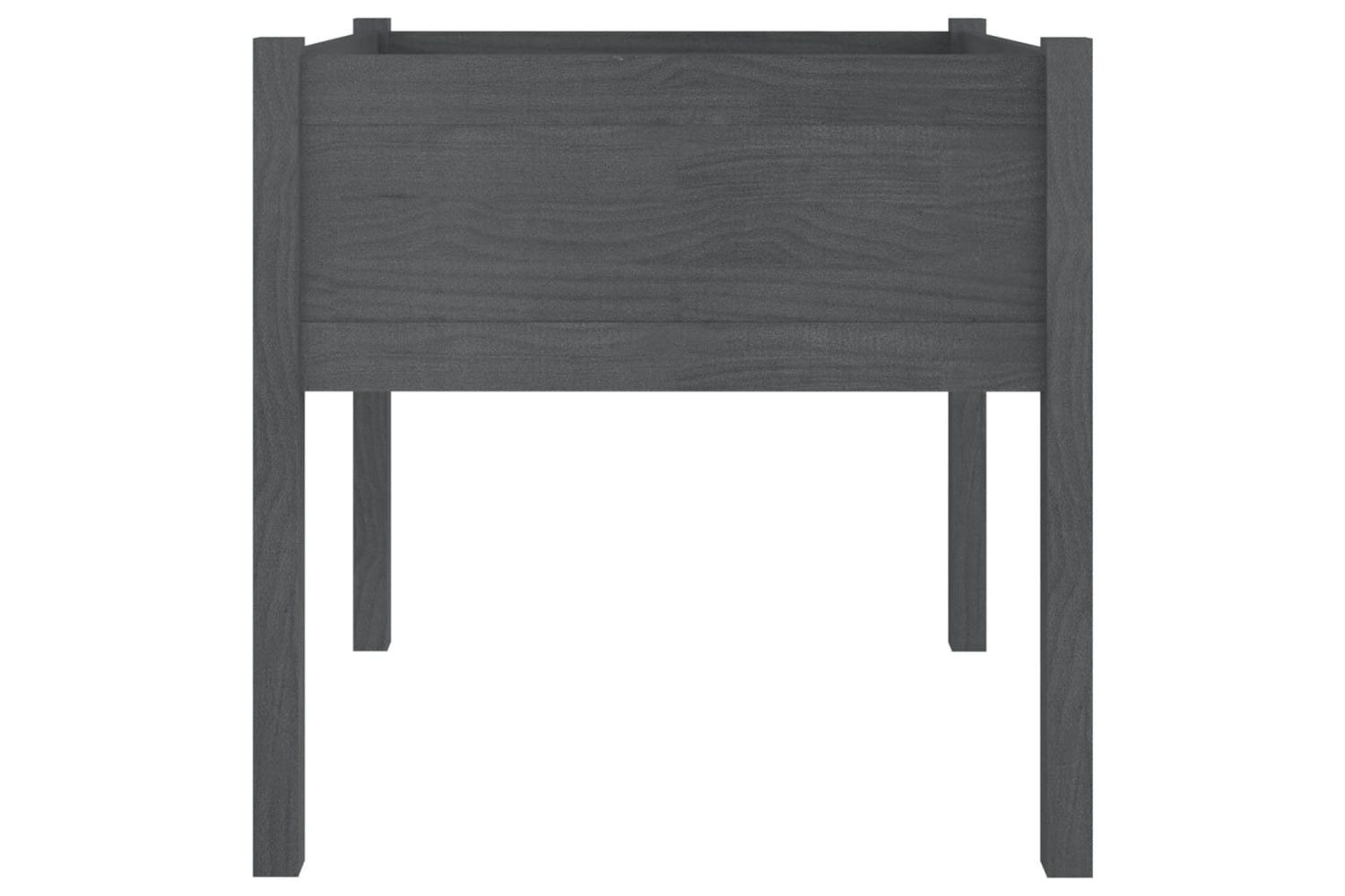 vidaXL 810813 Garden Planter Grey 70x70x70cm Solid Pinewood-3