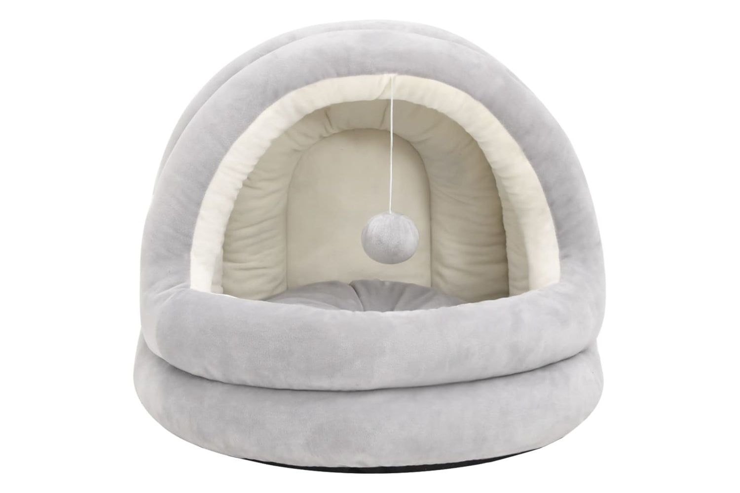 vidaXL 171397 Cat Bed 40x40x35cm Grey And Cream-2
