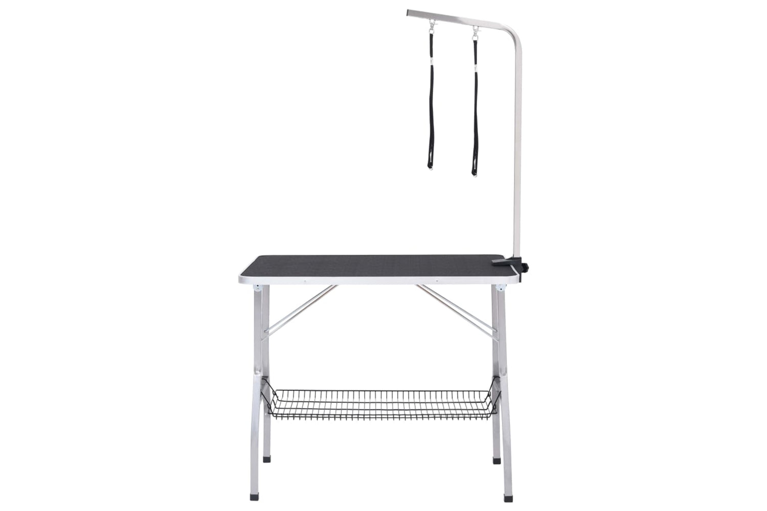 Vidaxl 171068 Adjustable Dog Grooming Table With 2 Loops And Basket-2