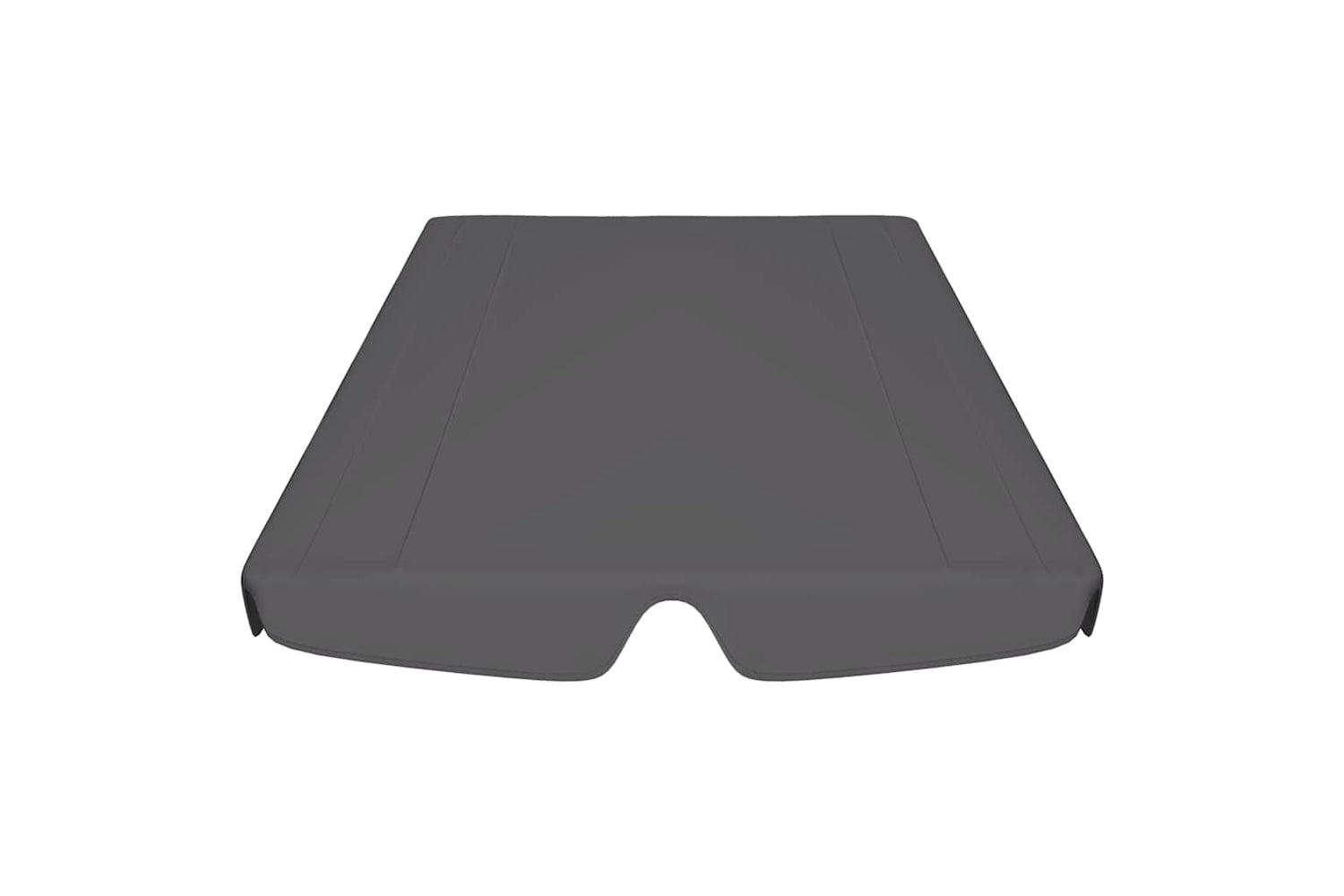 Vidaxl Replacement Canopy For Garden Swing Anthracite 188/168x145/110cm-3