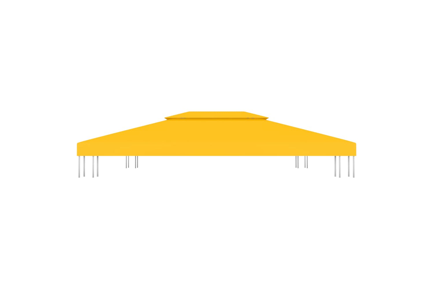 Vidaxl 312076 2-tier Gazebo Top Cover 310 G/mâ² 4x3 M Yellow-3
