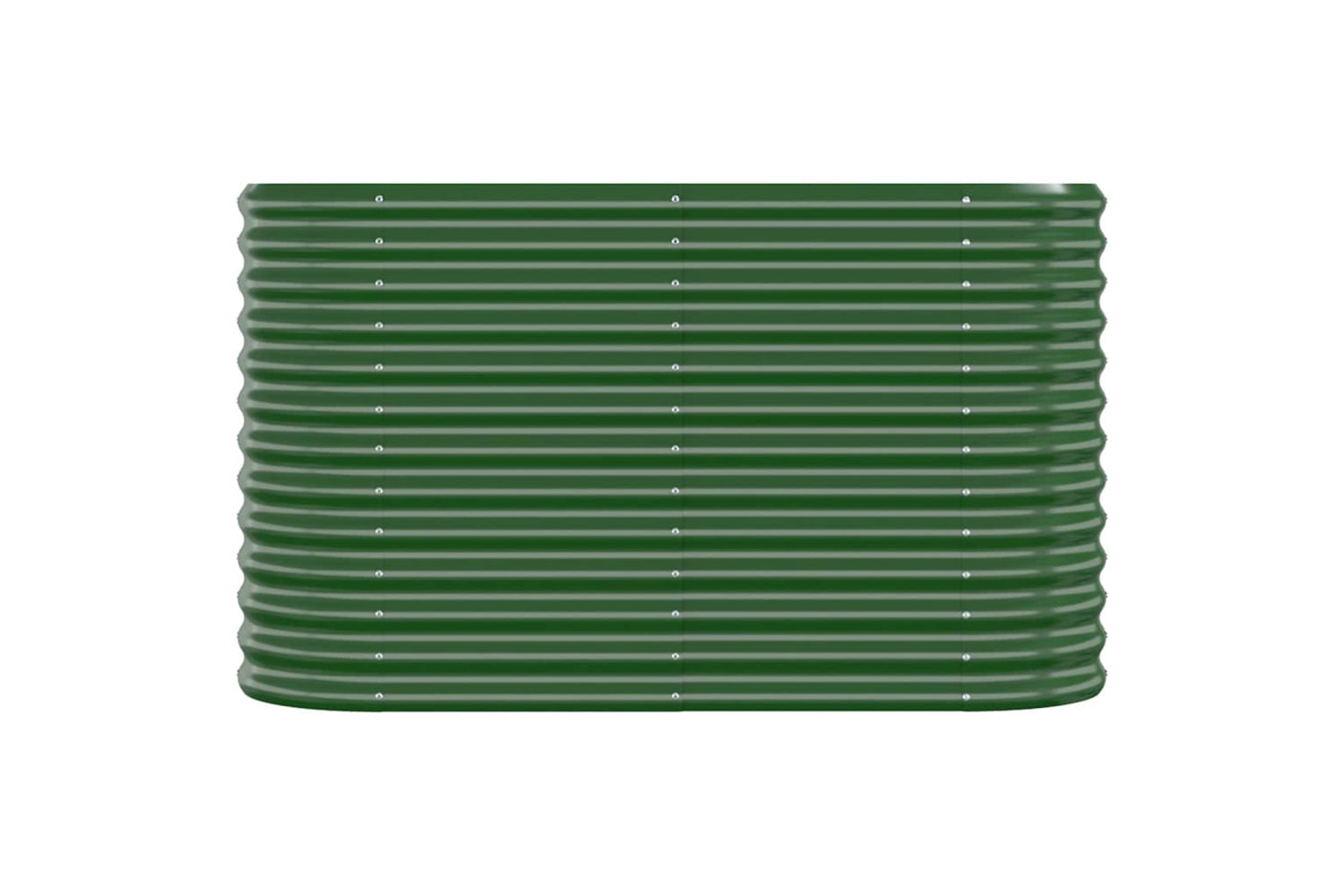 vidaXL 318888 Garden Raised Bed Powder-coated Steel 114x40x68cm Green-2