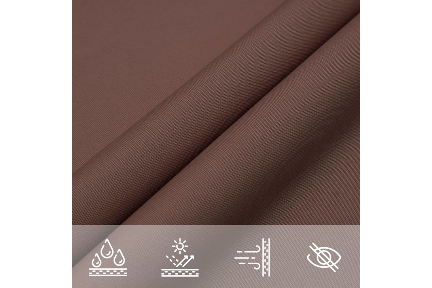 Vidaxl 135843 Sunshade Sail Oxford Fabric Triangular 5x5x6 M Brown-6