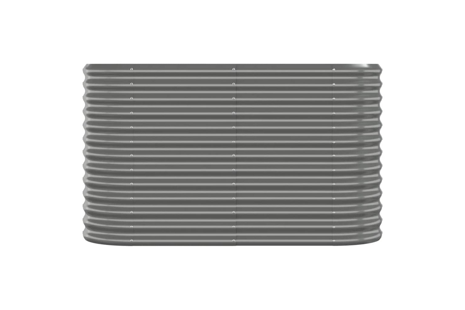 vidaXL 318889 Garden Raised Bed Powder-coated Steel 114x40x68cm Grey-2
