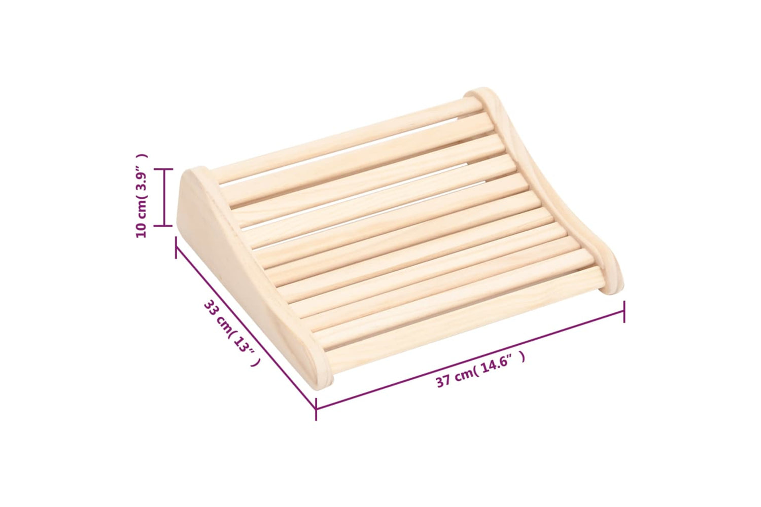 Vidaxl 51690 Sauna Headrest Solid Wood Pine-6