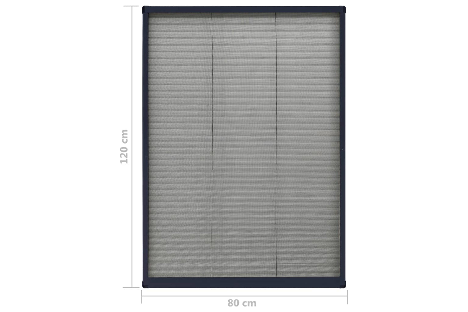 vidaXL 148665 Plisse Insect Screen For Windows Aluminium Anthracite 80x120cm-6