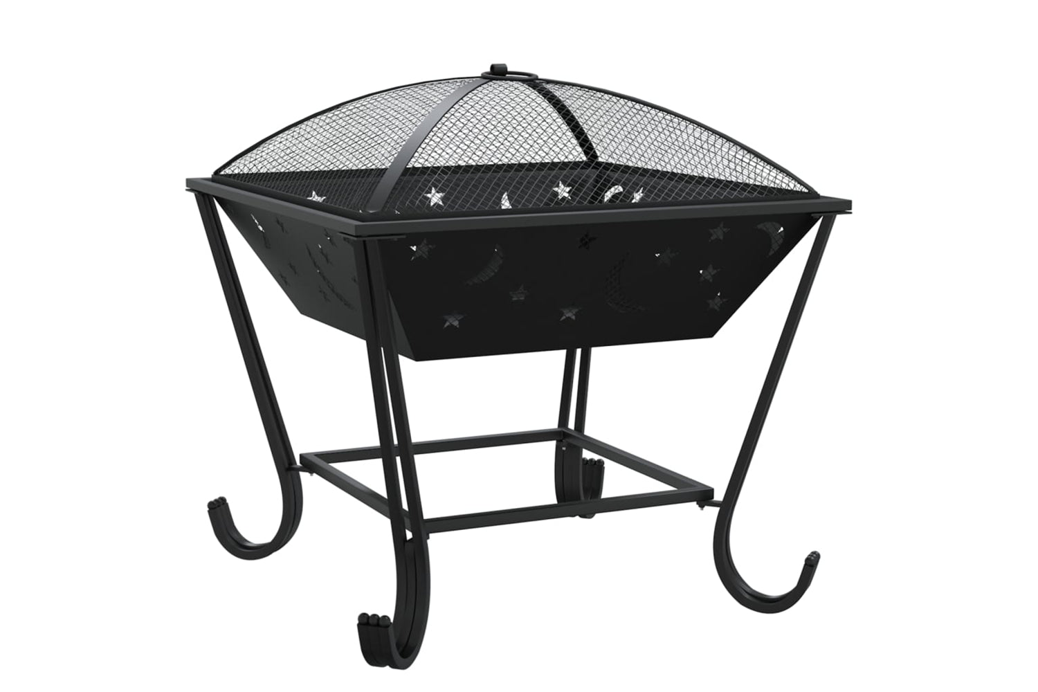vidaXL 360065 Fire Pit With Poker 50cm Xxl Steel-2