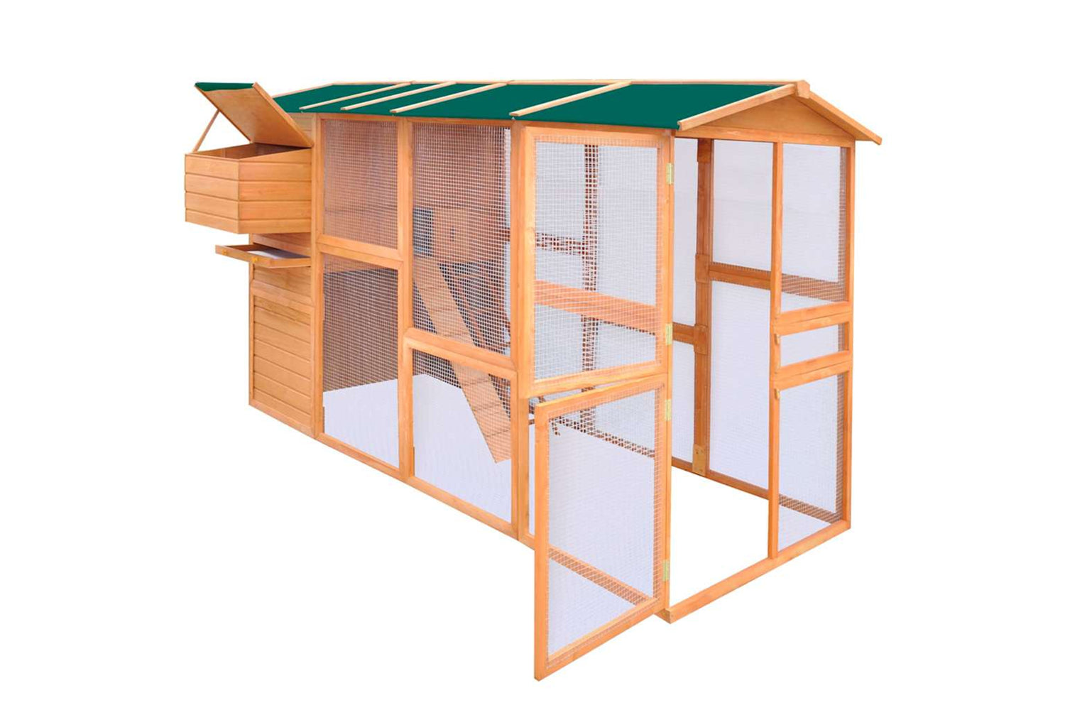 vidaXL 170411 Chicken Coop Wood 295x163x170cm-3
