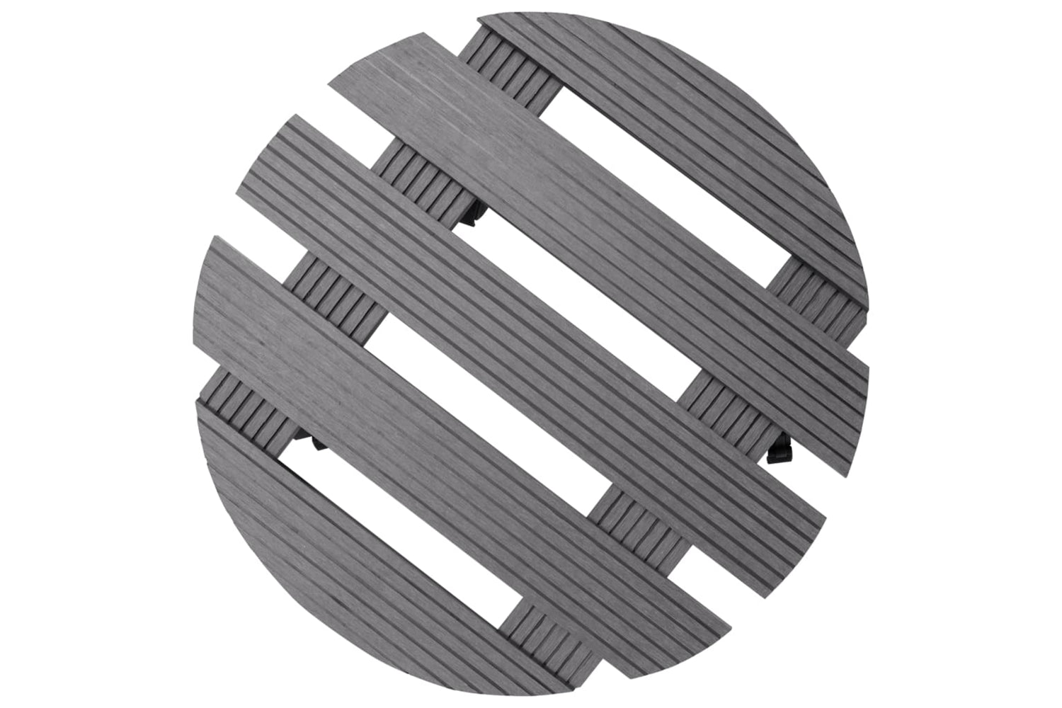vidaXL 149032 Plant Trolleys 2 Pcs Grey ÃƒÂƒÃ‚Â˜30x7.5cm Wpc-3