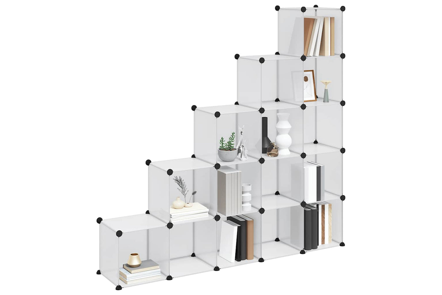 Vidaxl 340549 Storage Cube Organiser With 15 Cubes Transparent Pp-3