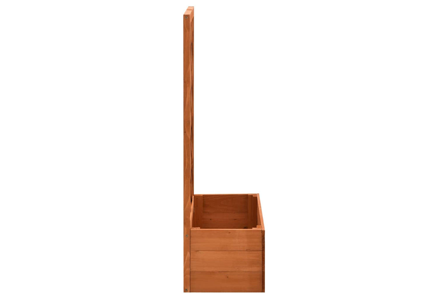 vidaXL 314830 Garden Trellis Planter Orange 50x25x90cm Solid Firwood-3