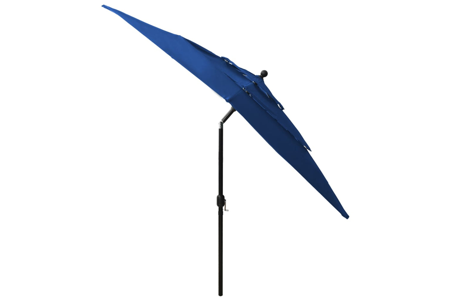 Vidaxl 313843 3-tier Parasol With Aluminium Pole Azure Blue 2.5x2.5 M-4