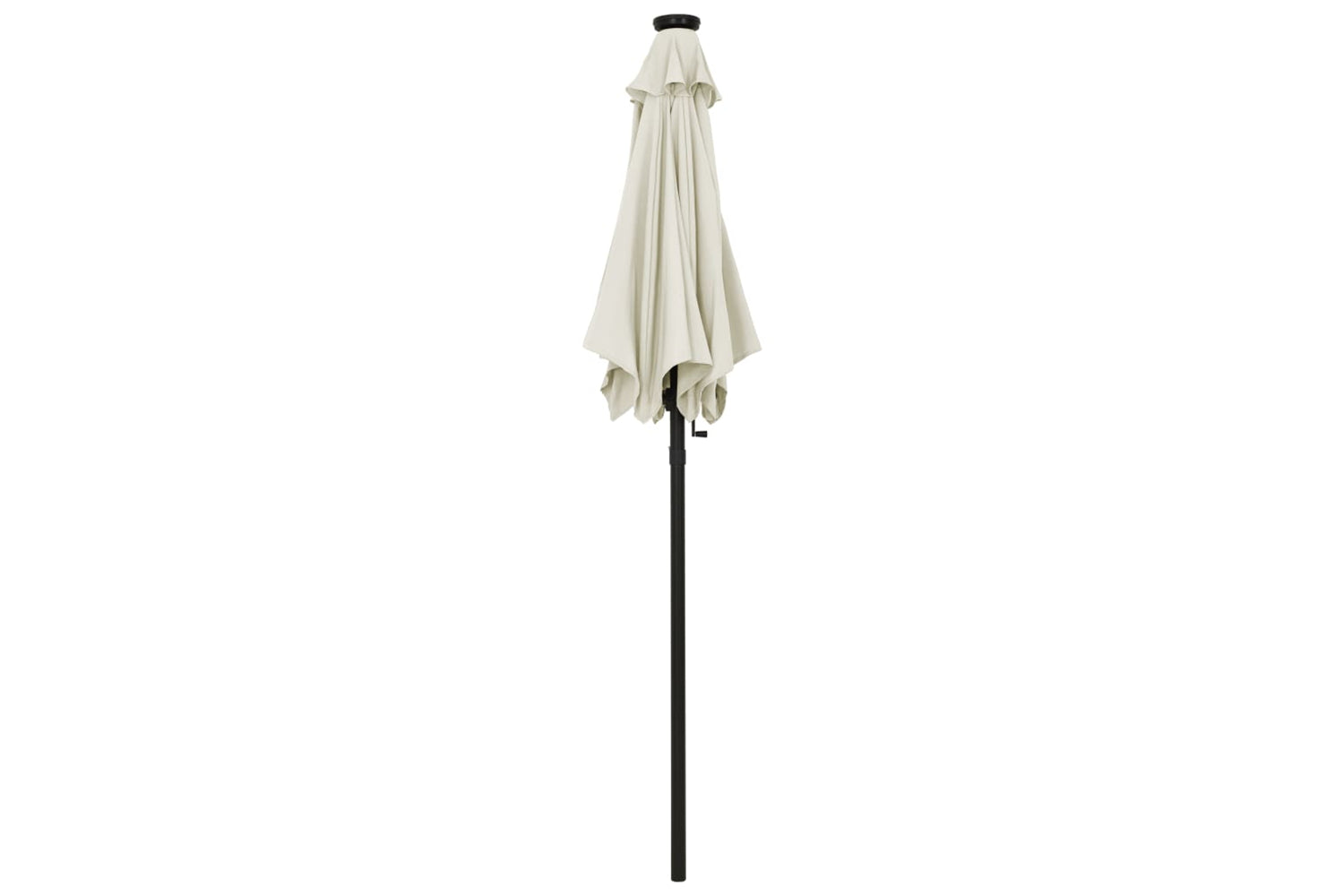 Vidaxl 313557 Parasol With Led Lights Sand 200x211 Cm Aluminium-3
