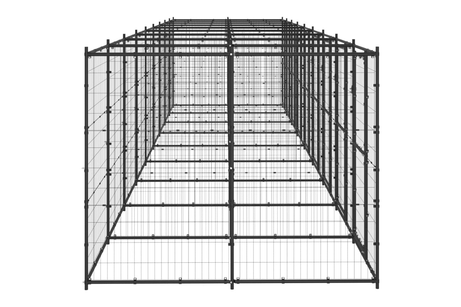 Vidaxl 3082267 Outdoor Dog Kennel Steel 21.78 M2-3