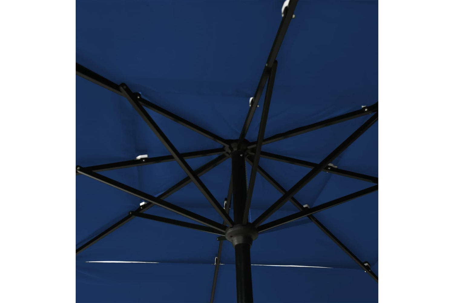 Vidaxl 313843 3-tier Parasol With Aluminium Pole Azure Blue 2.5x2.5 M-5