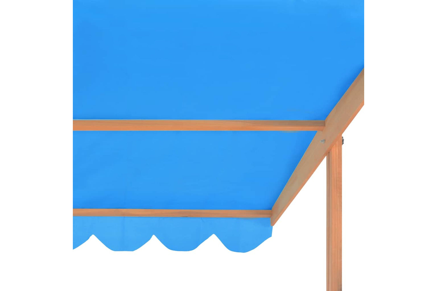 Vidaxl Sandbox With Adjustable Roof Firwood 115x115x115 Cm-6
