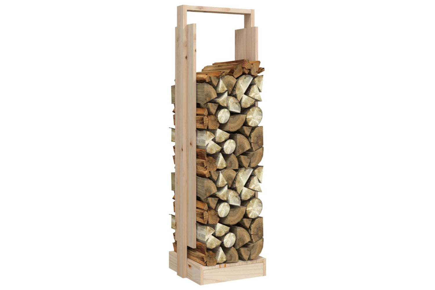 vidaXL 822621 Log Holder 33.5x30x110cm Solid Wood Pine-3