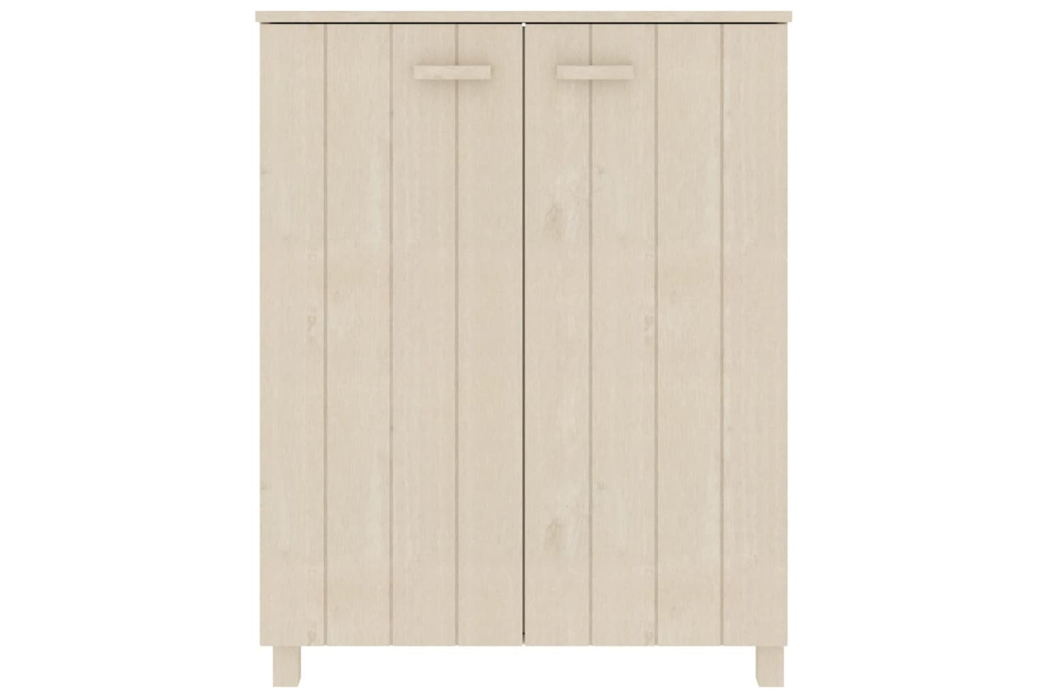 vidaXL Shoe Cabinet Hamar Honey Brown 85x40x108cm Solid Wood Pine-2