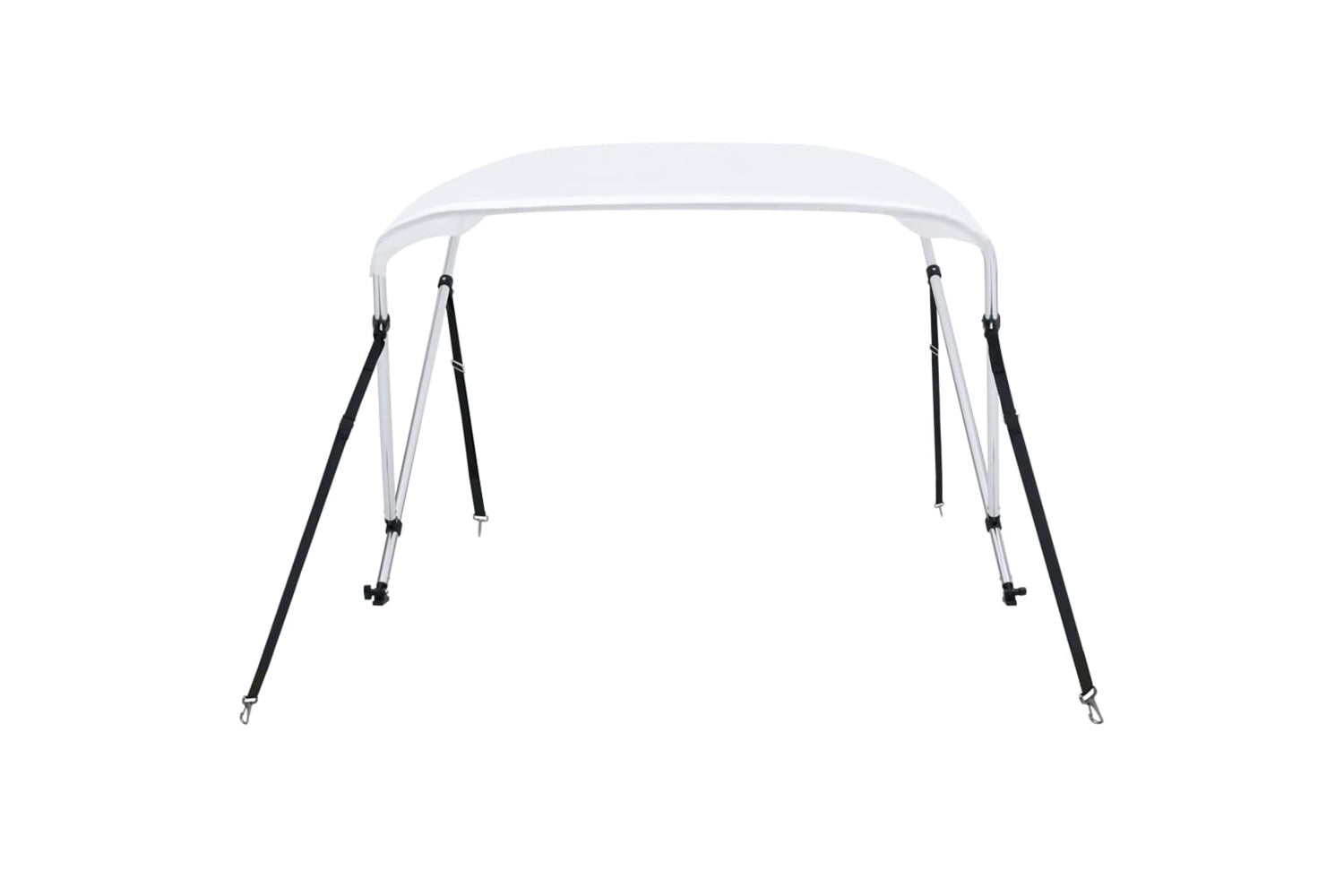 vidaXL 93124 2 Bow Bimini Top White 180x130x110cm-3
