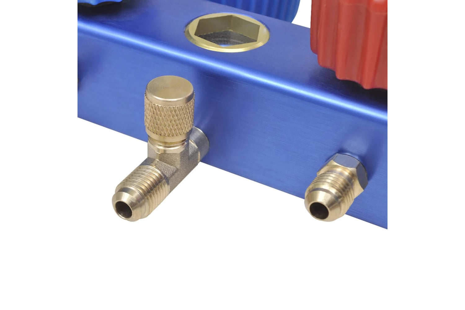 Vidaxl 141656 2-way Manifold Gauge Set In Tool Kit-9