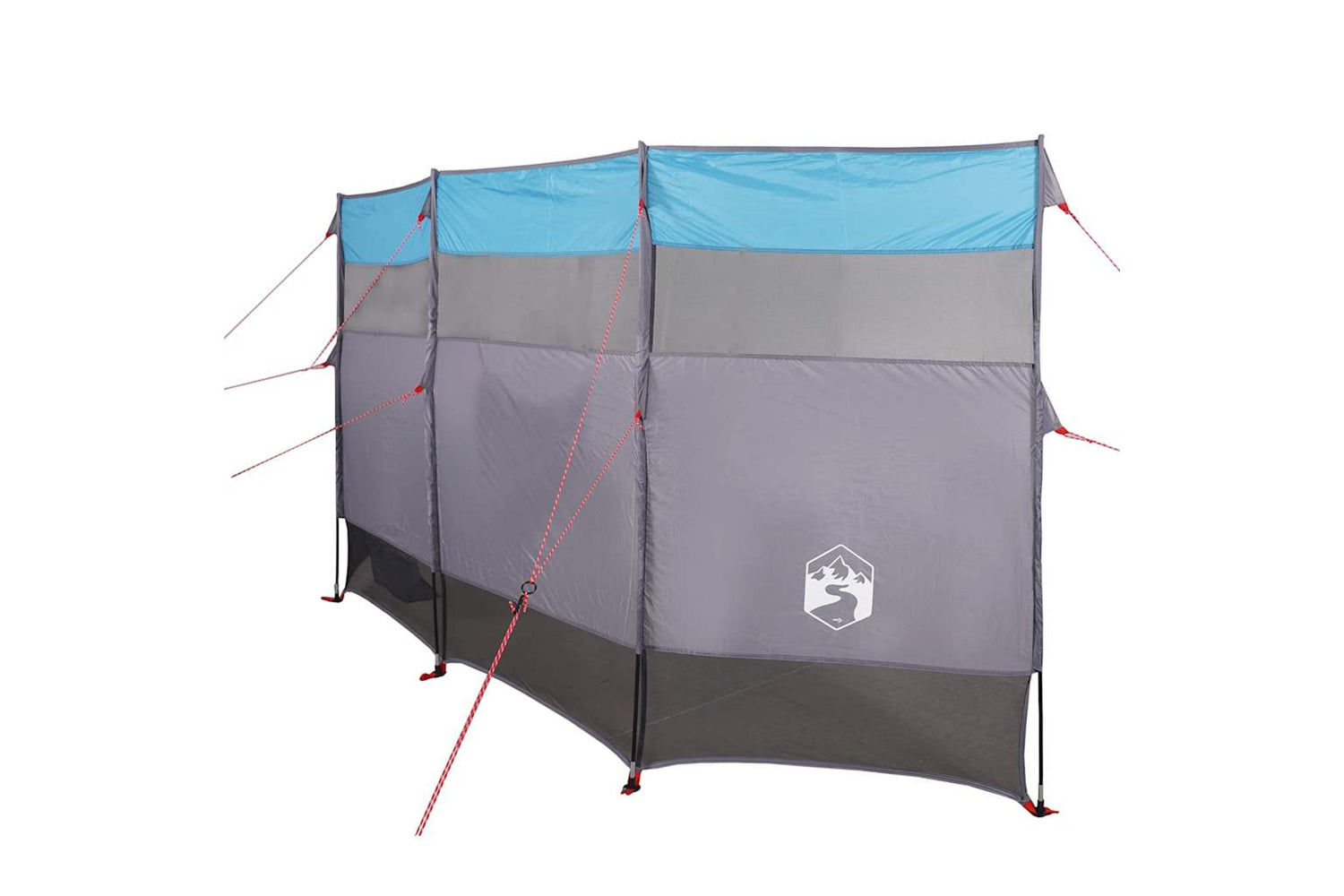 Vidaxl Camping Windbreak Blue 366x152x152 Cm Waterproof-4