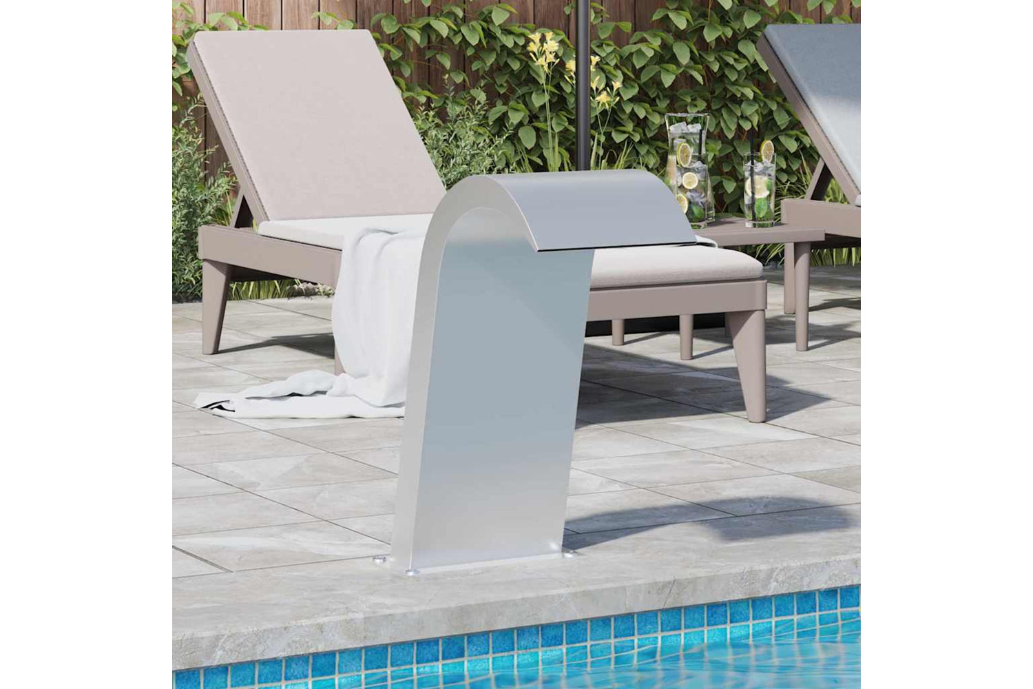 vidaXL 148880 Pool Fountain 50x30x60cm Stainless Steel 304-2