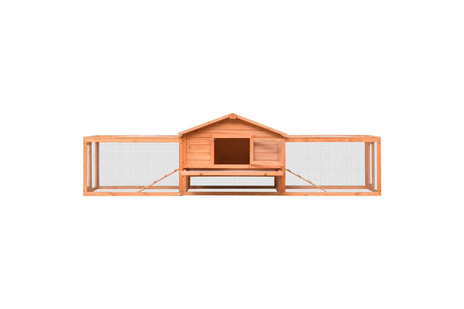 vidaXL 170642 Rabbit Hutch Solid Pine & Fir Wood 310x70x87cm-3