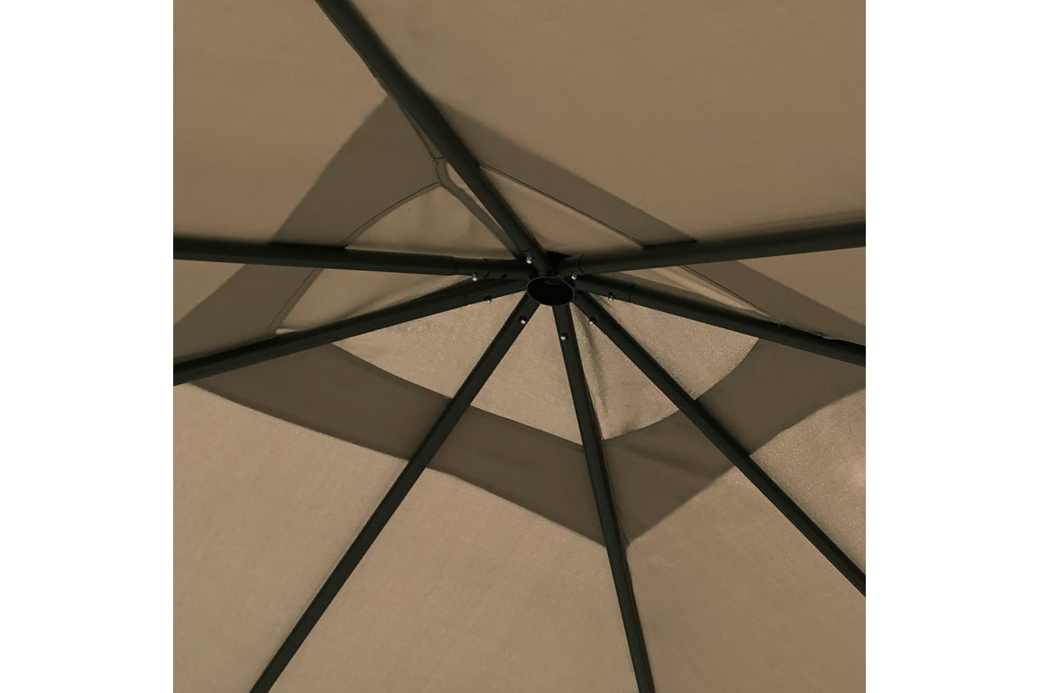 Vidaxl 313606 Gazebo With Post Covers 3x3x2.6 M Taupe 160 G/mâ²-3