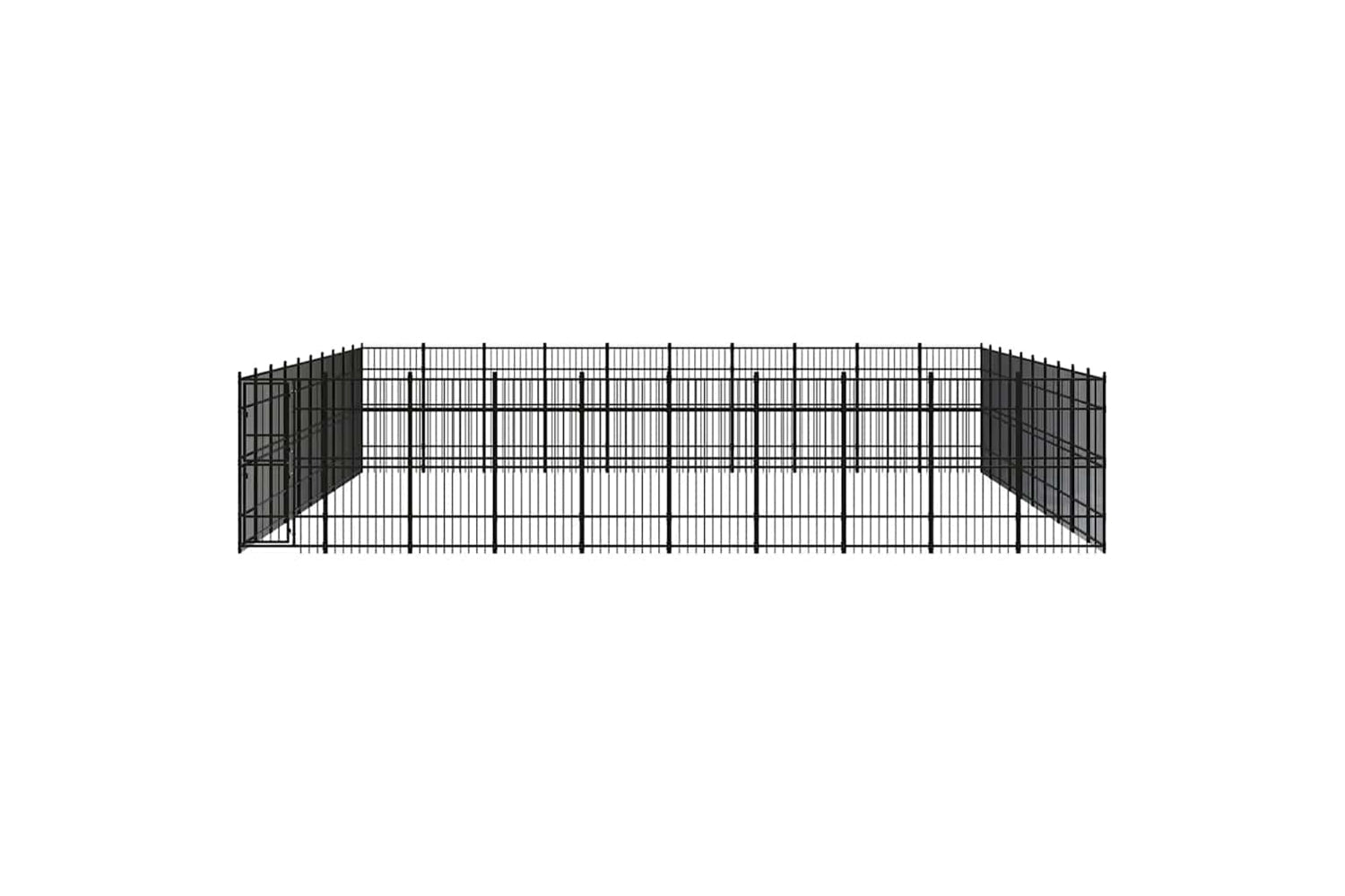 Vidaxl 3098009 Outdoor Dog Kennel Steel 92.16 M2-2