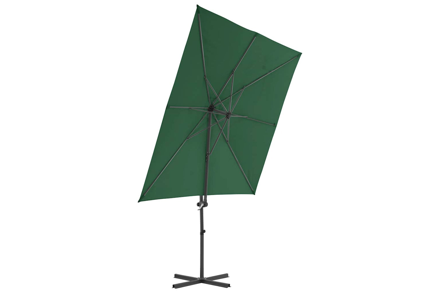 vidaXL 44625 Cantilever Umbrella With Steel Pole Green 250x250cm-3