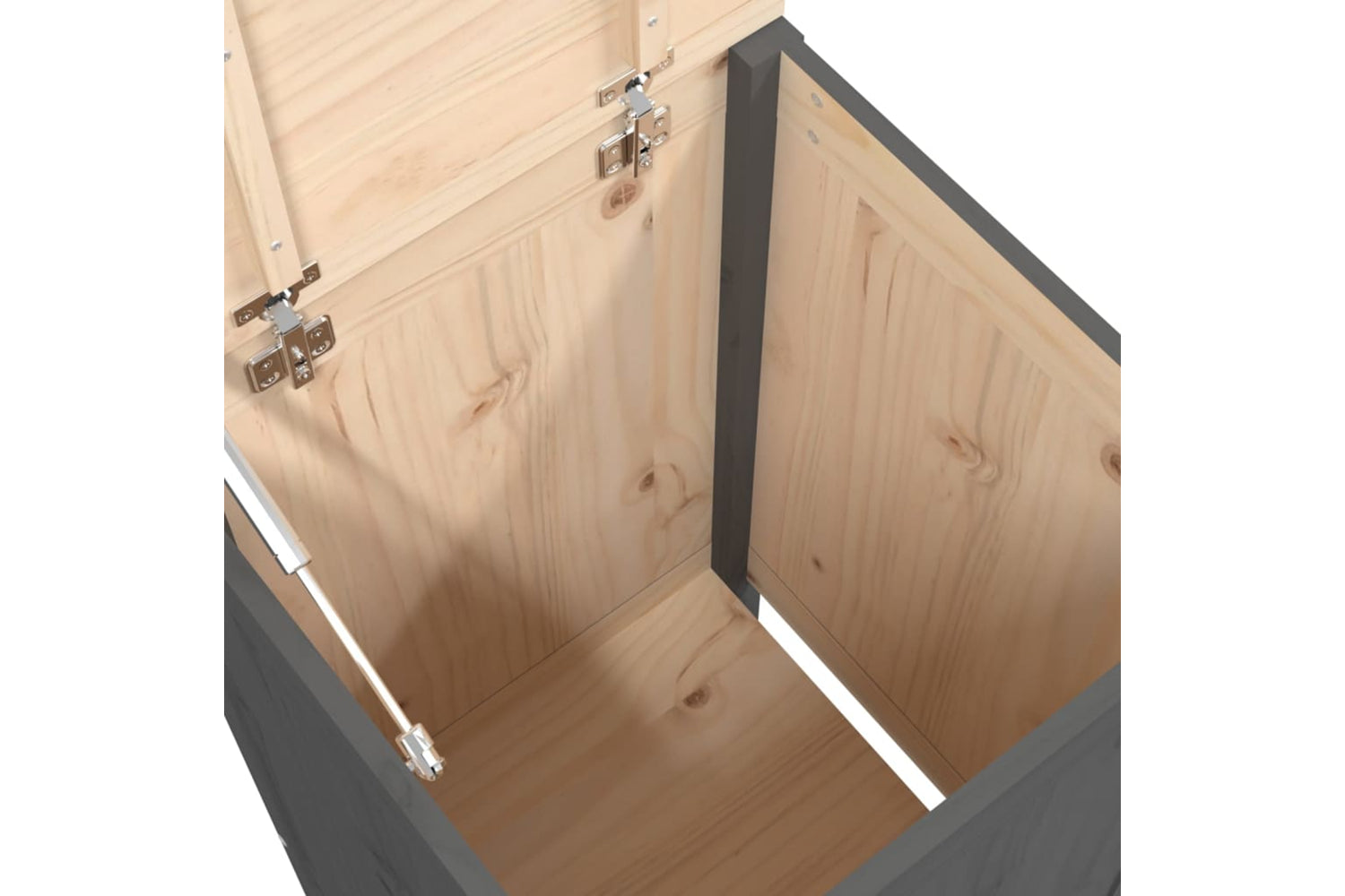 vidaXL 823576 Laundry Box Grey 44x44x76cm Solid Wood Pine-7