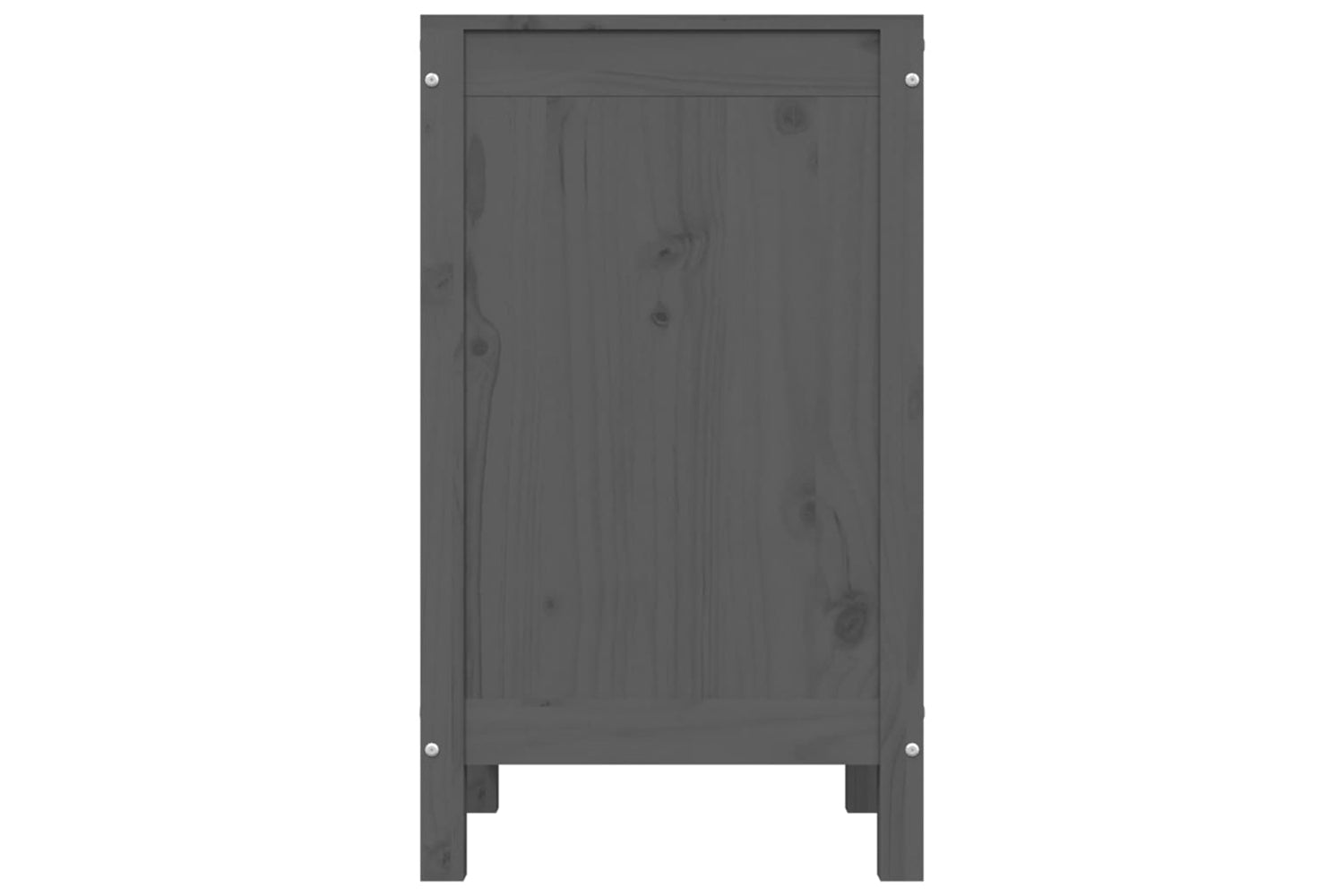 vidaXL 823576 Laundry Box Grey 44x44x76cm Solid Wood Pine-5