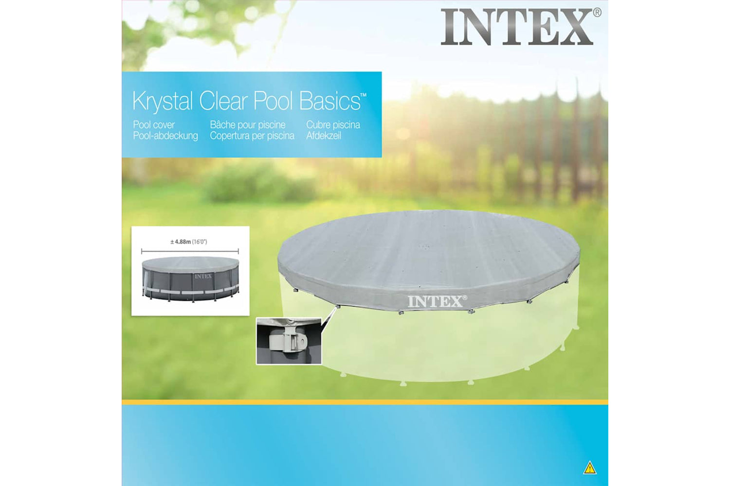 Intex 91518 Intex Pool Cover Deluxe Round 488 Cm 28040-2