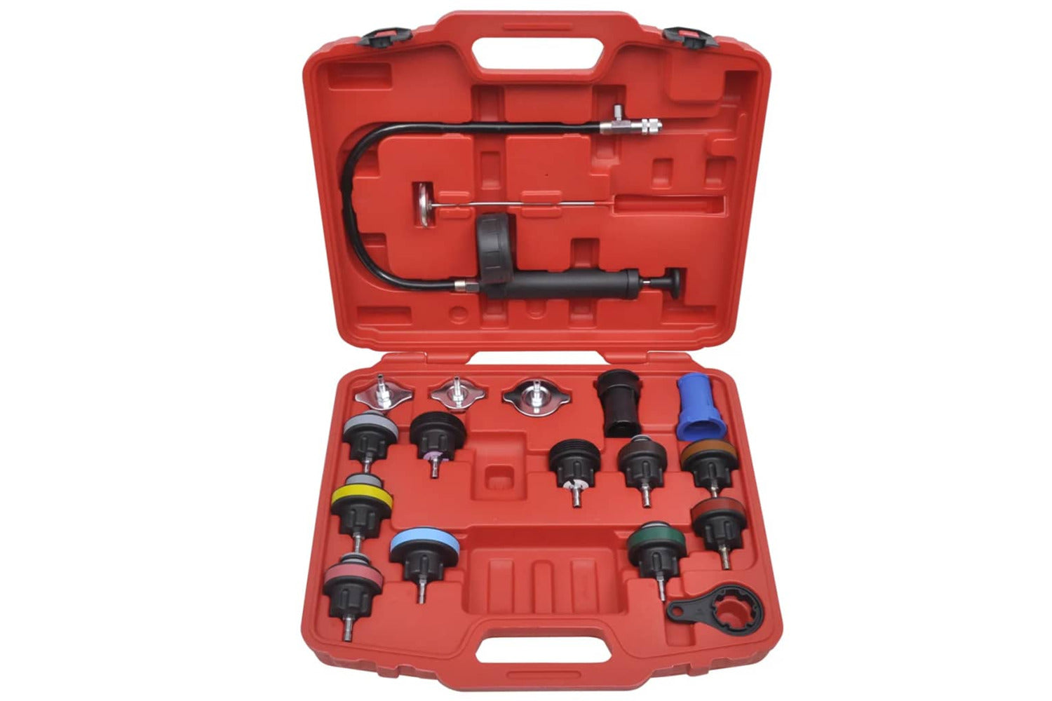 Vidaxl 210334 18 Pcs Radiator Pressure Tester Kit-2