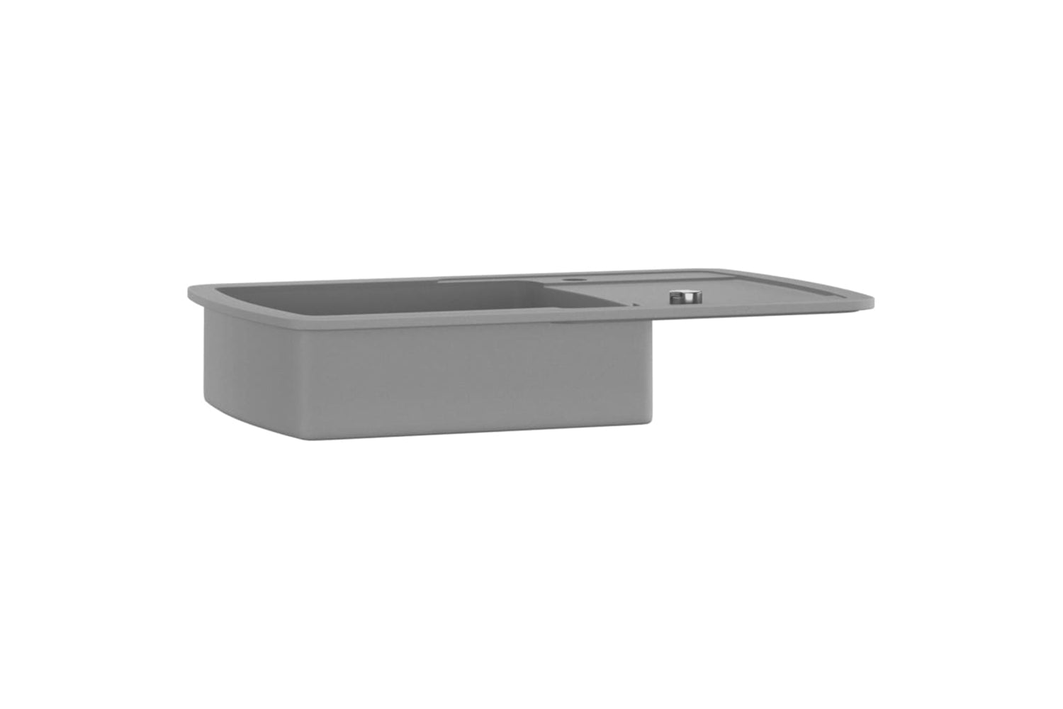 Vidaxl Granite Kitchen Sink Single Basin Grey-3