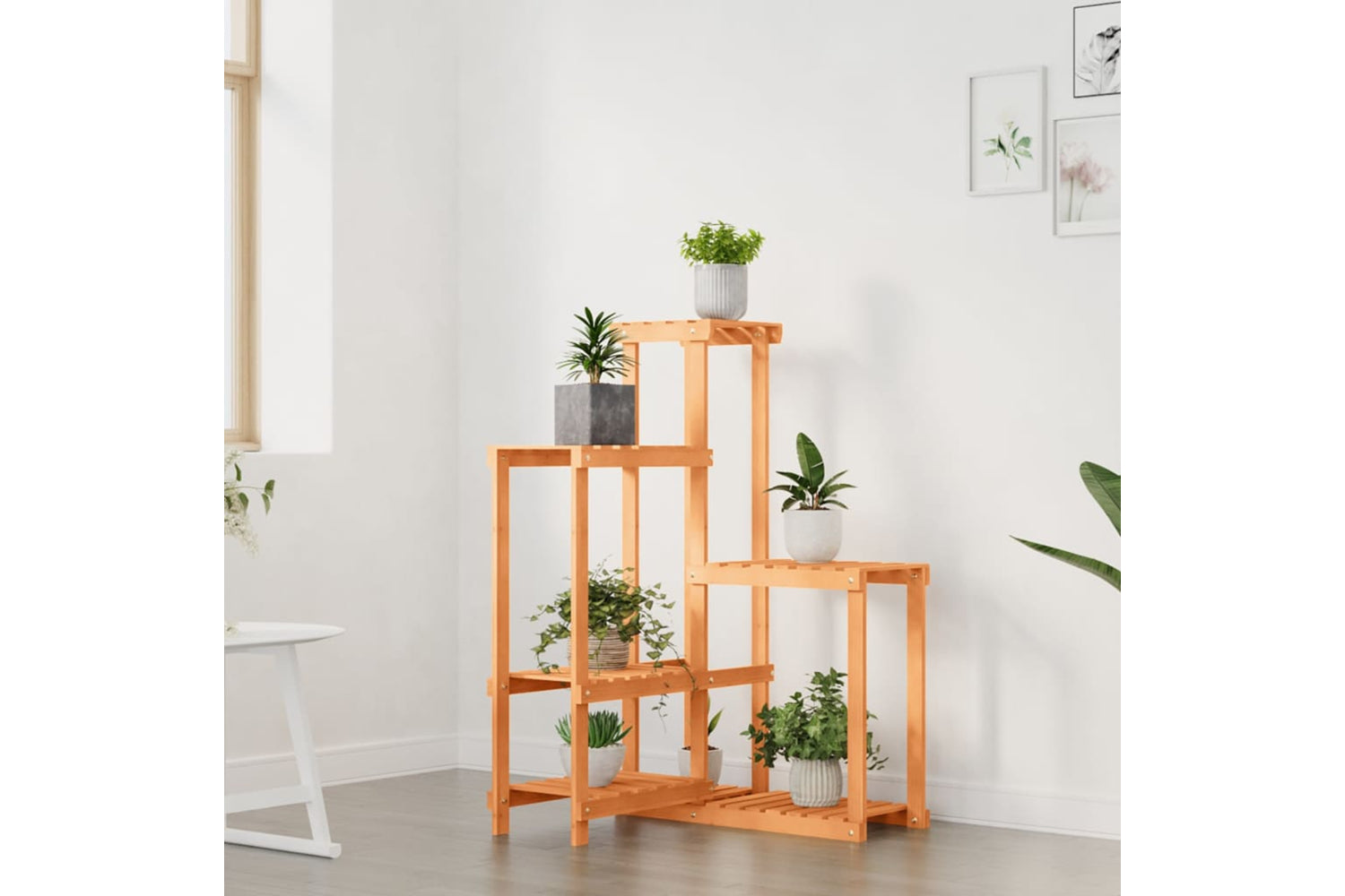 vidaXL 362884 Flower Stand 62.5x61.5x101.5cm Solid Wood Fir-2