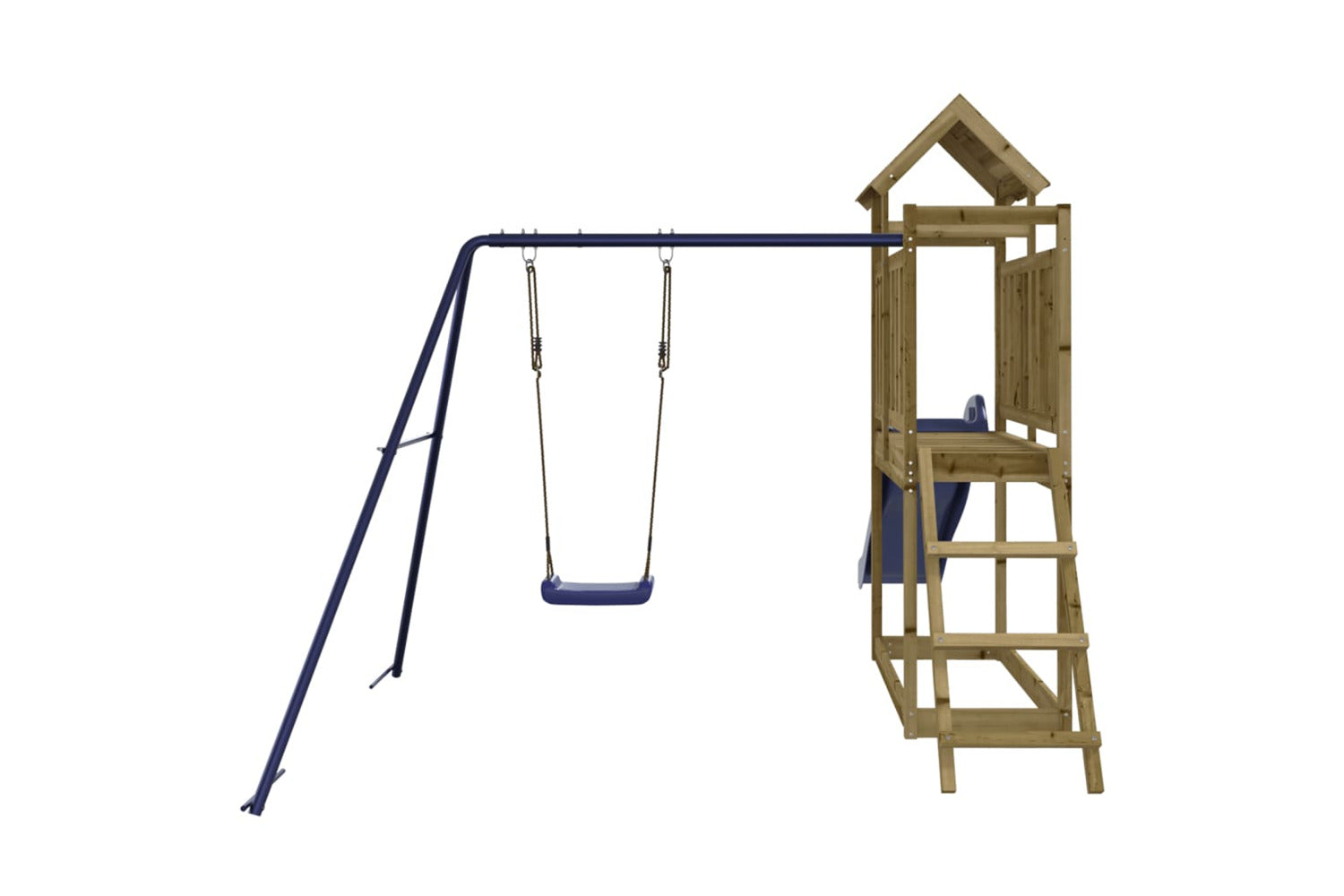 Vidaxl 3155878 Playhouse With Slide Swing Impregnated Wood Pine-7