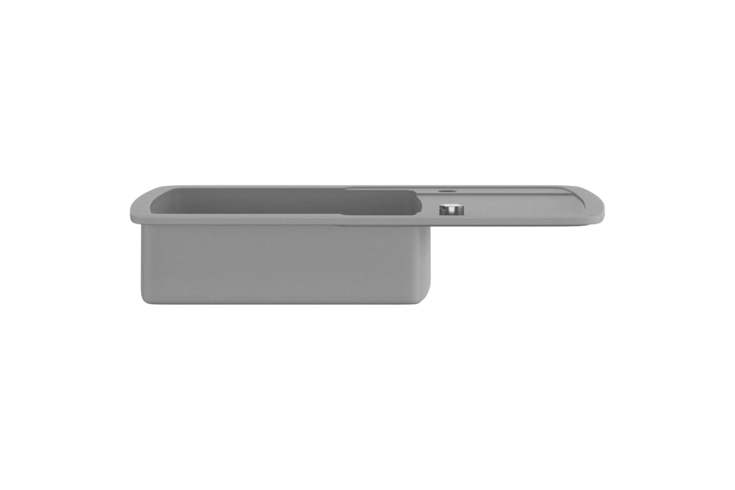 Vidaxl Granite Kitchen Sink Single Basin Grey-4
