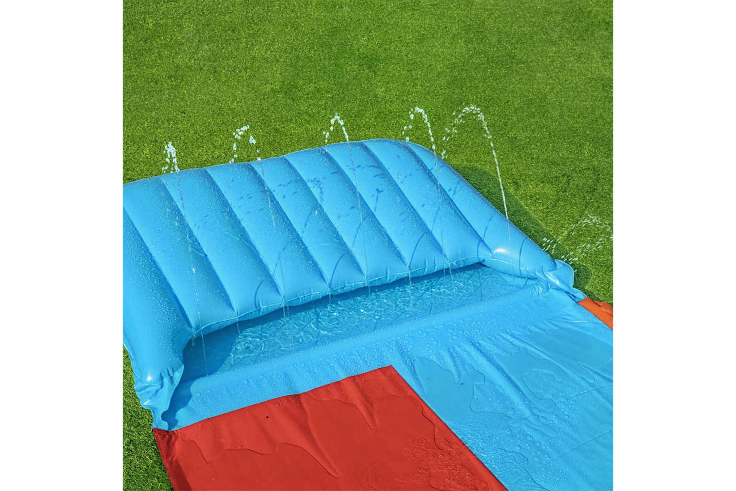 Bestway 93320 H2ogo Water Slide Tsunami Splash Ramp Double Slide-7