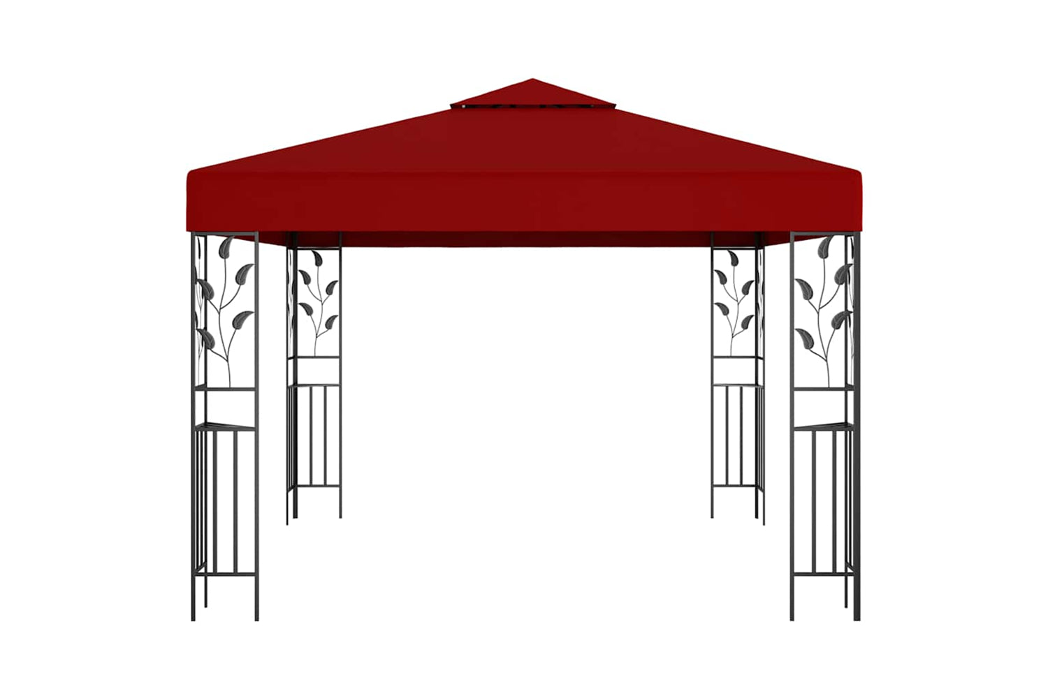 Vidaxl 47947 Gazebo 3x3 M Wine Red-2