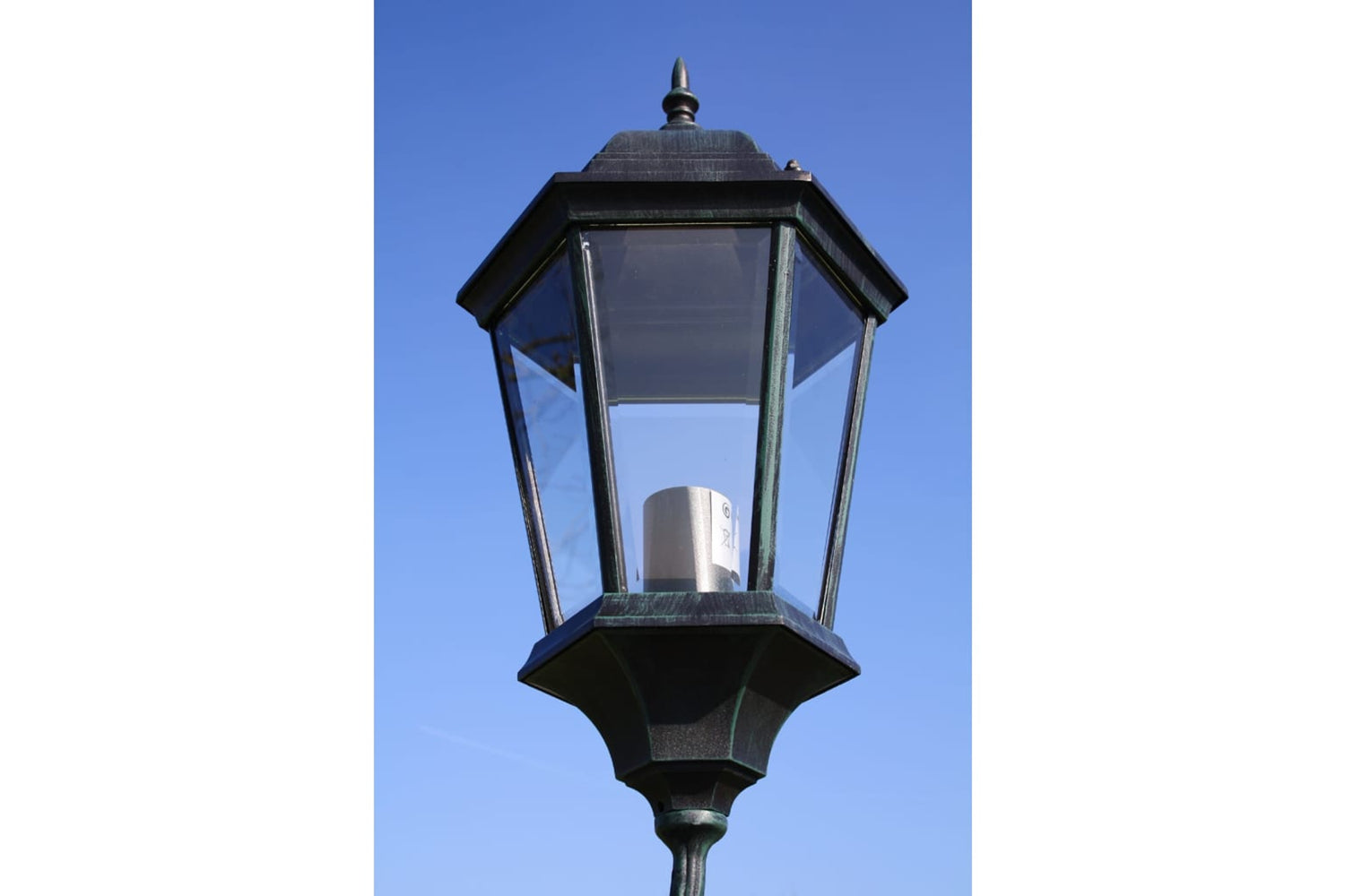 vidaXL 40244 Garden Light Post 2-arms 230cm Dark Green/black Aluminium-2