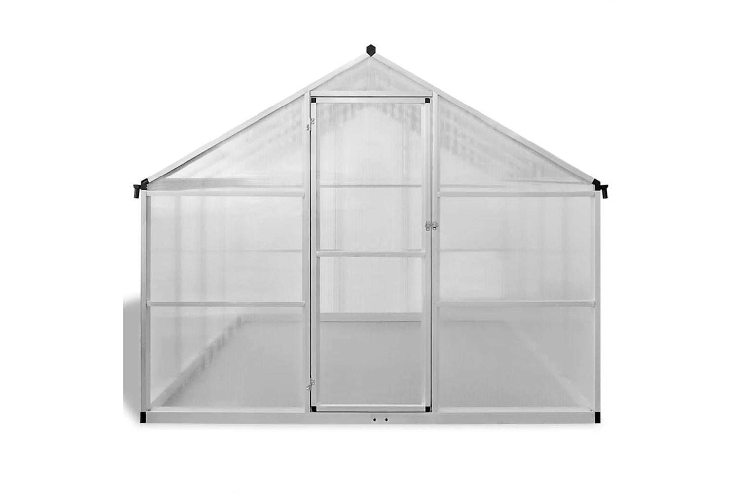 Vidaxl Reinforced Aluminium Greenhouse With Base Frame 9.025 MÂ²-3