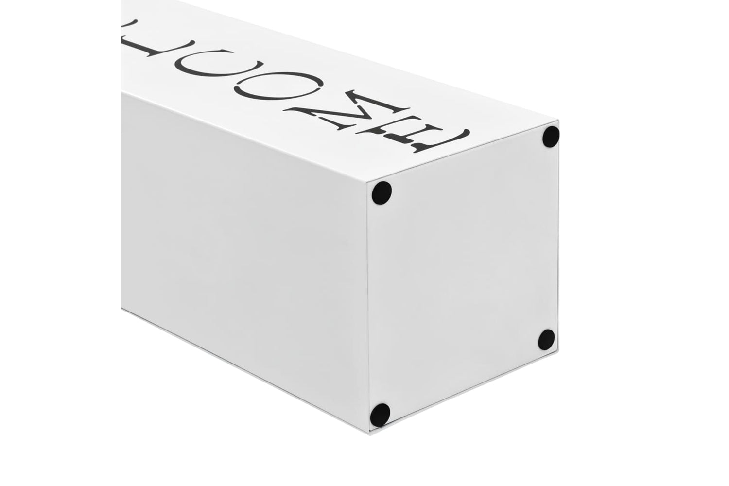 Vidaxl 246797 Umbrella Stand Welcome Steel White-4