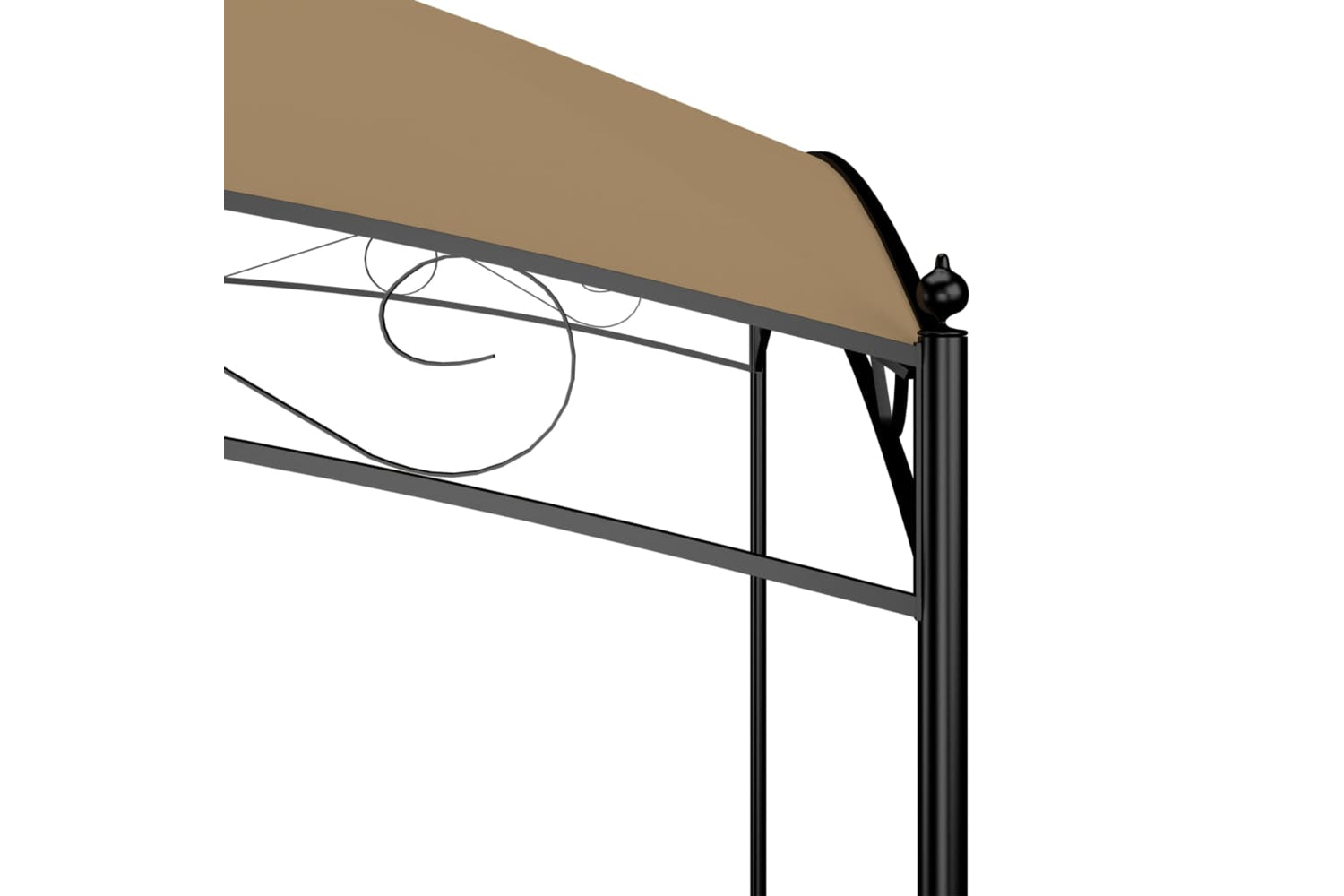 Vidaxl 313907 Gazebo 3x3x2.65 M Taupe 180 G/mâ²-4