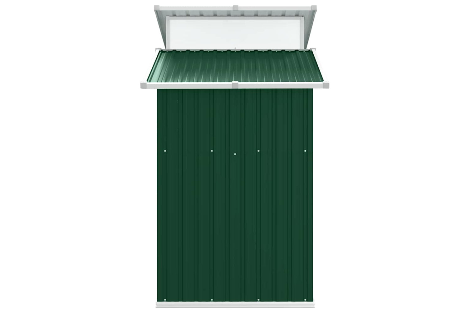 vidaXL Garden Shed Green 270x130x208.5cm Galvanised Steel-4