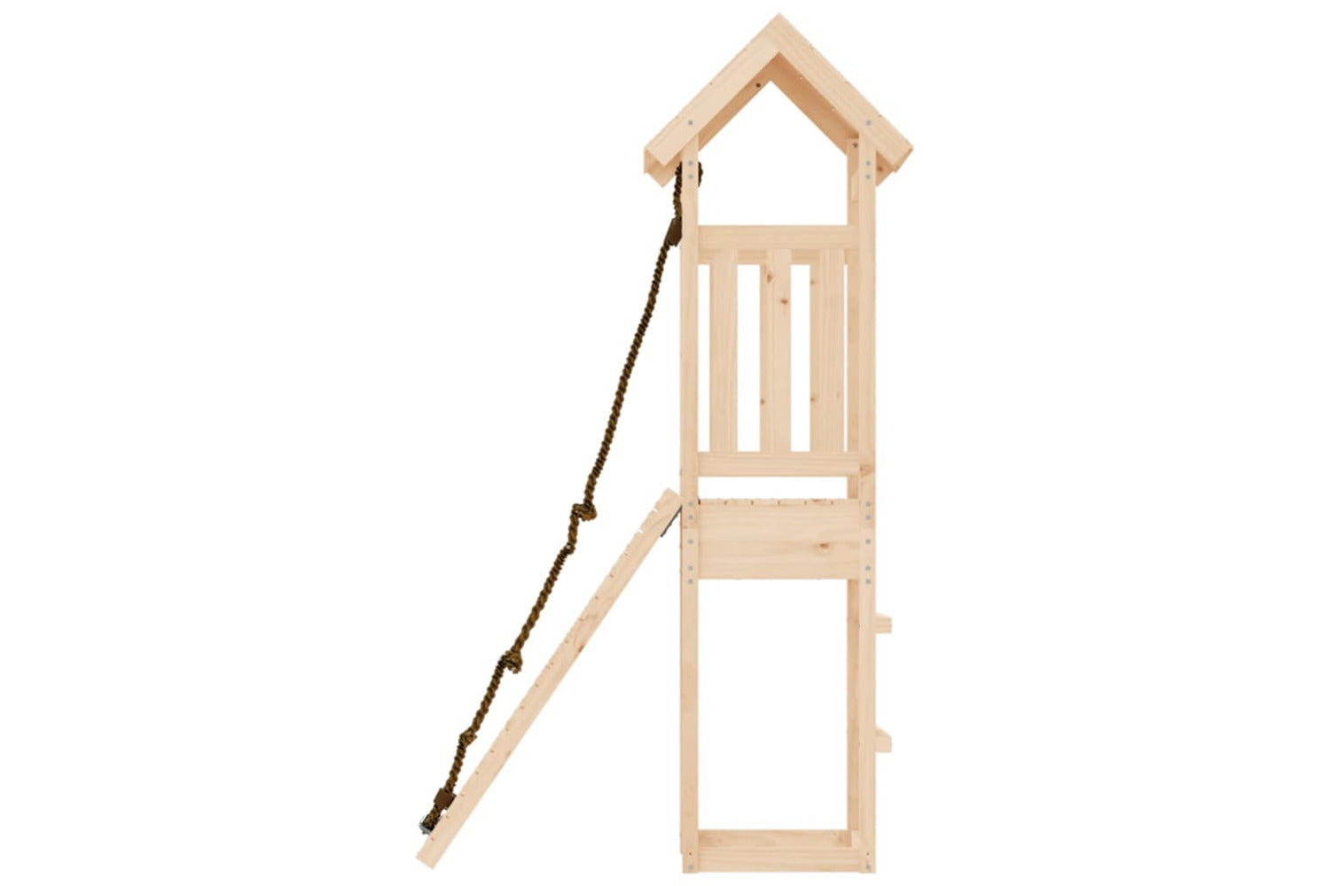 Vidaxl 3155810 Playhouse With Climbing Wall Solid Wood Pine-6