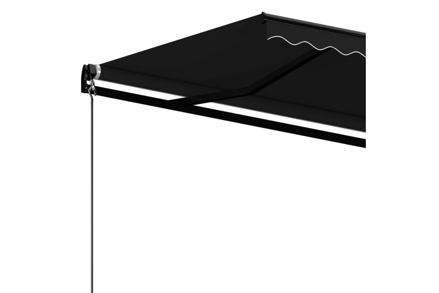 vidaXL 3069179 Manual Retractable Awning 400x350cm Anthracite-4